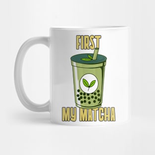 First My Matcha Bubble Tea Mug